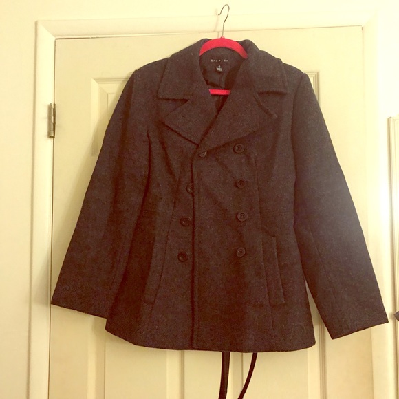 Gray pea coat - Picture 1 of 3